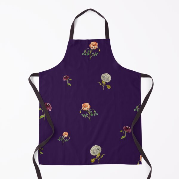 Aperçu de l'œuvre Dahlia hydrangea rose pattern cute a watercolor violet créée et vendue par Yana Mustafina | Boho Soulful Designs.