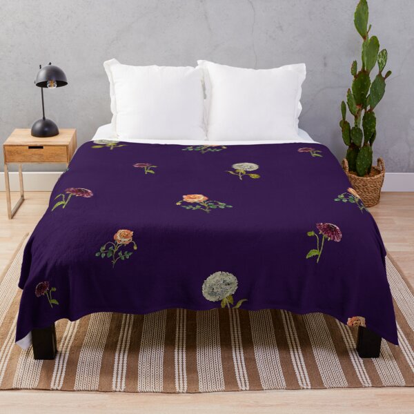 Artikelvorschau, Dahlia hydrangea rose pattern cute a watercolor violet entworfen und verkauft von Yana Mustafina | Boho Soulful Designs.