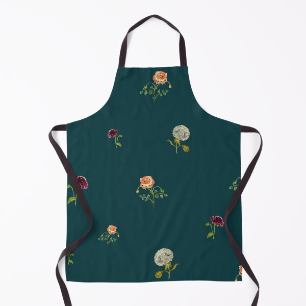 Artikelvorschau, Dahlia hydrangea rose pattern cute a watercolor turquoise entworfen und verkauft von Yana Mustafina | Boho Soulful Designs.