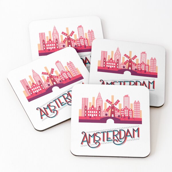 Item preview, Amsterdam Netherlands Netherlands Holland skyline designed and sold by BullDesignsShop.