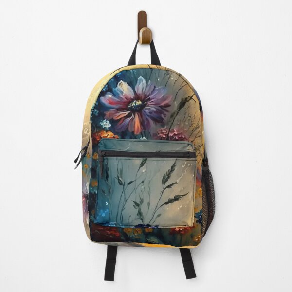 Item preview, Blooming Wild Flowers With A Misty Sun - 4 - Oil Painting designed and sold by Mitch-Angelo.