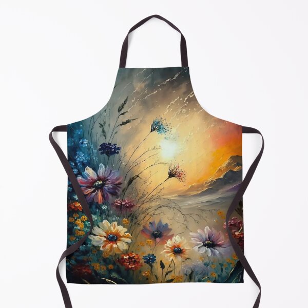 Item preview, Blooming Wild Flowers With A Misty Sun - 4 - Oil Painting designed and sold by Mitch-Angelo.