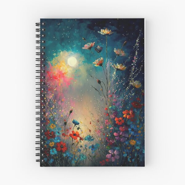 Item preview, Blooming Wild Flowers With A Misty Sun - 6 - Oil Painting designed and sold by Mitch-Angelo.