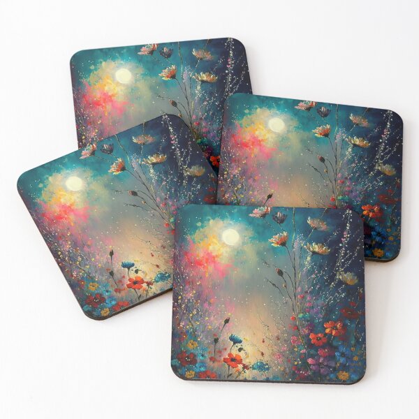 Item preview, Blooming Wild Flowers With A Misty Sun - 6 - Oil Painting designed and sold by Mitch-Angelo.