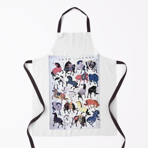 Item preview, Utagawa Hiroshige Japanese Woodblock  Hiroshige II Horses designed and sold by TeeARTHY.