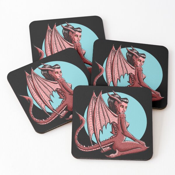 Item preview, Dragon Girl Pinup designed and sold by Blissternal.