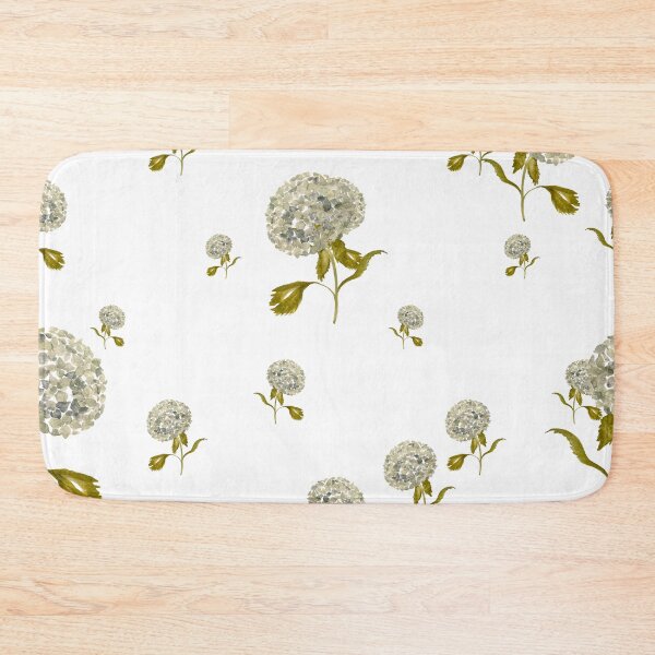 Aperçu de l'œuvre Hydrangea flower cute ornate pattern a watercolor  créée et vendue par Yana Mustafina | Boho Soulful Designs.