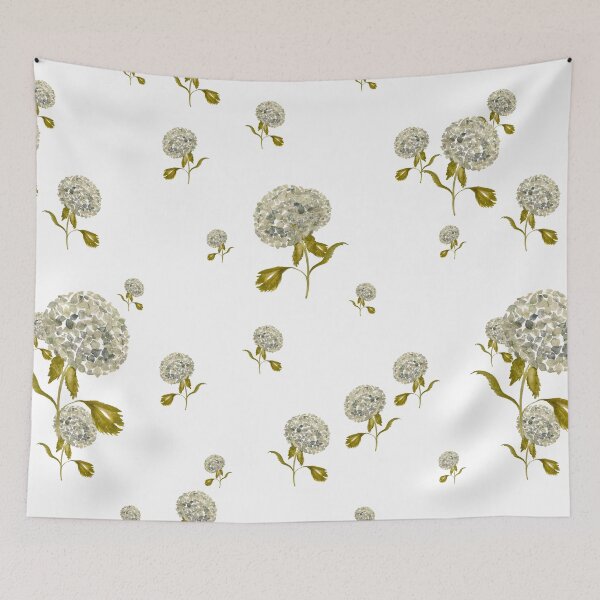 Artikelvorschau, Hydrangea flower cute ornate pattern a watercolor entworfen und verkauft von Yana Mustafina | Boho Soulful Designs.