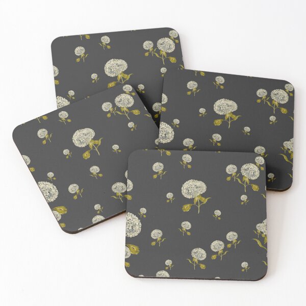 Aperçu de l'œuvre Hydrangea flower cute ornate pattern a watercolor grey créée et vendue par Yana Mustafina | Boho Soulful Designs.