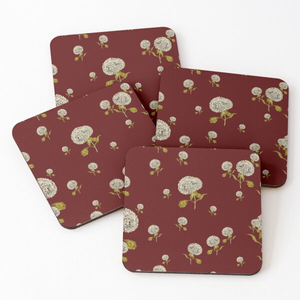 Aperçu de l'œuvre Hydrangea flower cute ornate pattern a watercolor red créée et vendue par Yana Mustafina | Boho Soulful Designs.