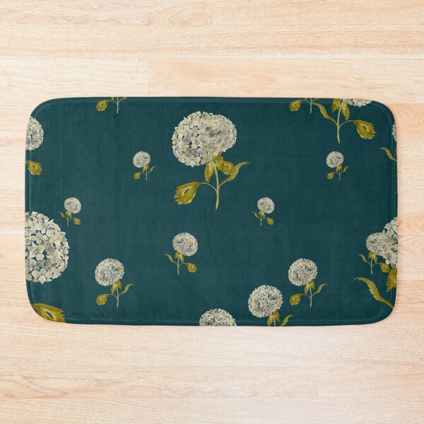 Artikelvorschau, Hydrangea flower cute ornate pattern a watercolor turquoise entworfen und verkauft von Yana Mustafina | Boho Soulful Designs.