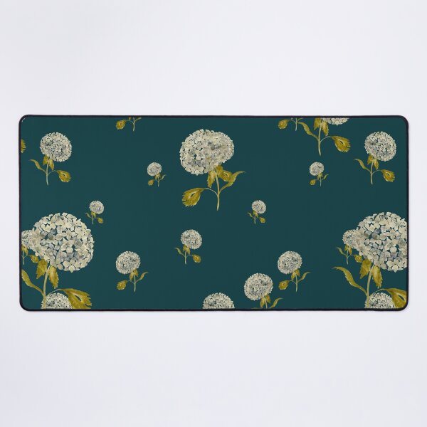 Item preview, Hydrangea flower cute ornate pattern a watercolor turquoise designed and sold by Yana Mustafina | Boho Soulful Designs.