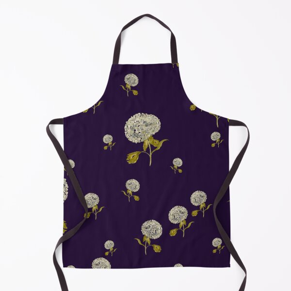Item preview, Hydrangea flower cute ornate pattern a watercolor black designed and sold by Yana Mustafina | Boho Soulful Designs.
