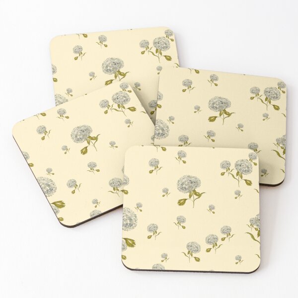 Artikelvorschau, Hydrangea flower cute ornate pattern a watercolor beige entworfen und verkauft von Yana Mustafina | Boho Soulful Designs.
