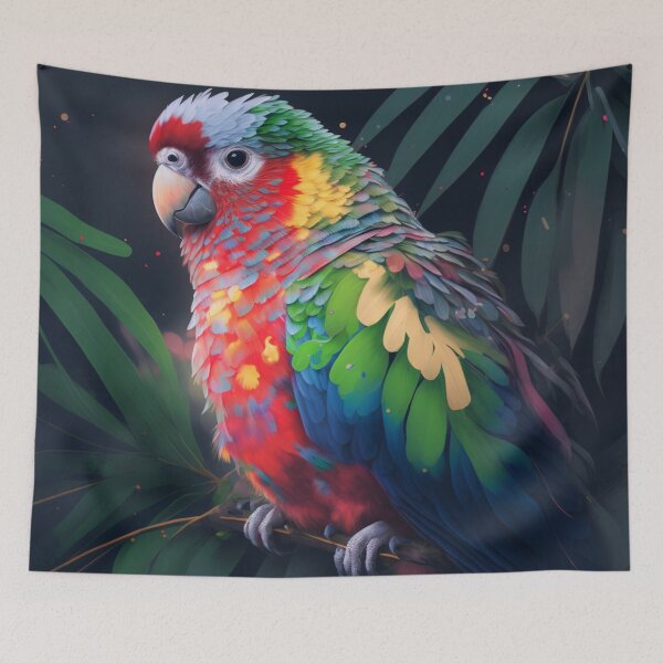 Item preview, Colorful parrot designed and sold by lokirick.
