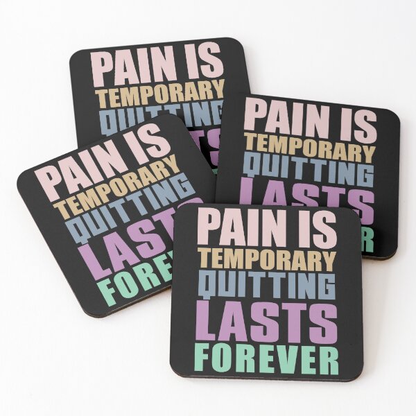 Item preview, Pain Is Temporary Quitting Lasts Forever Insparational Motivational Quotes designed and sold by limos.
