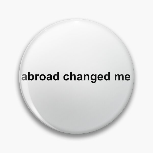 Item preview, abroad changed me designed and sold by lazyartstickers.