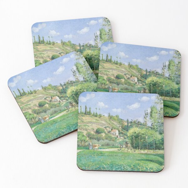 Item preview, A Cowherd at Valhermeil, Auvers-sur-Oise (1874) by Camille Pissarro designed and sold by EcoArtLab.