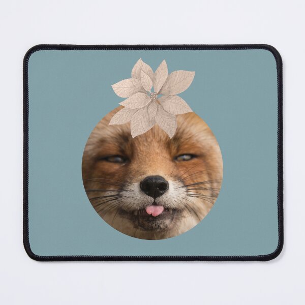 Item preview, Fox and Floral Watercolor, Funny Red Fox Face, Cute Red Fox Cub, Foxcub designed and sold by Flowerartlovers.