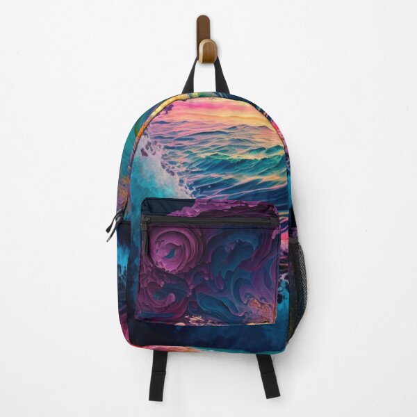 Item preview, Sunset Rainbow Waves designed and sold by TheArtfulAllie.