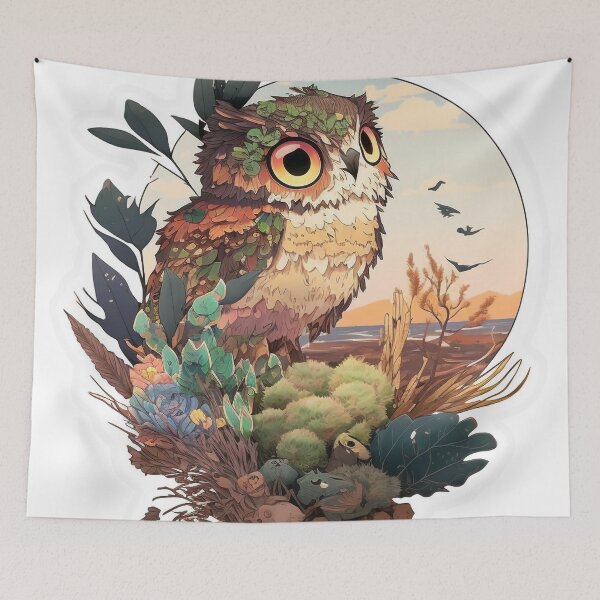 Item preview, Owl - Colorful Cartoon Animals designed and sold by Sunchaser World.