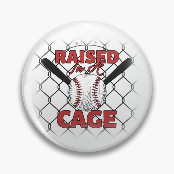 Item preview, Raised In A Cage Funny Baseball designed and sold by diip.