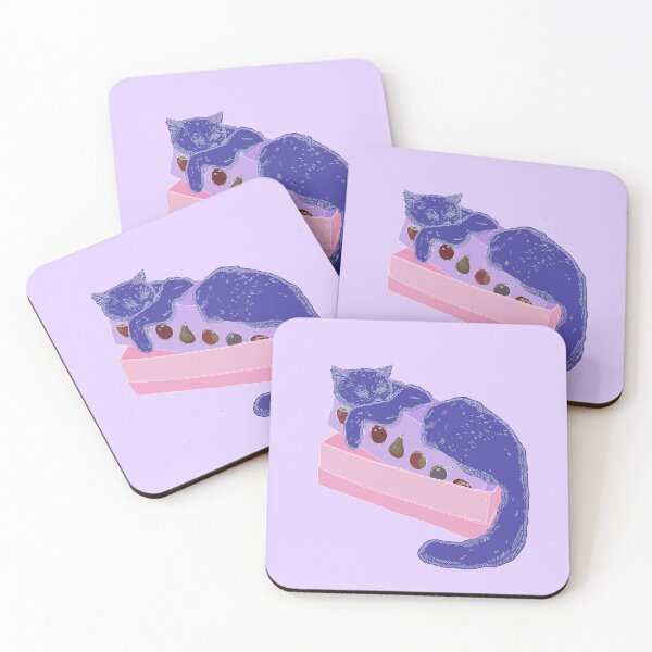 Item preview, Violet cat sleeps in fruit box designed and sold by kimmaysart.