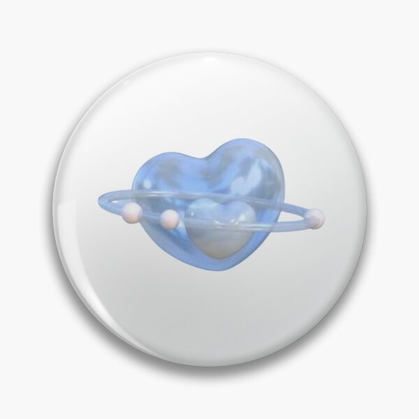 Item preview, cyber blue heart y2k pinterest sticker gorpcore designed and sold by sersidom.