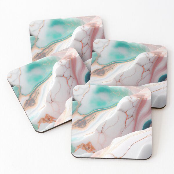 Item preview,  Light marine texture of white, turquoise and pink minerals, pastel shades designed and sold by NadiiaSemyroz.
