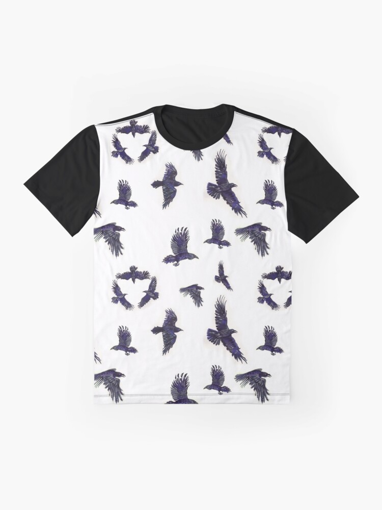 Alternate view of flock of ravens Graphic T-Shirt