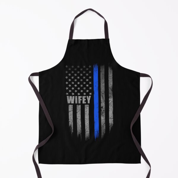 Item preview, Police Wife Thin Blue Line Flag Police Officer Gift Law Enforcement Deputy Sheriff Wifey designed and sold by bluelinegear.