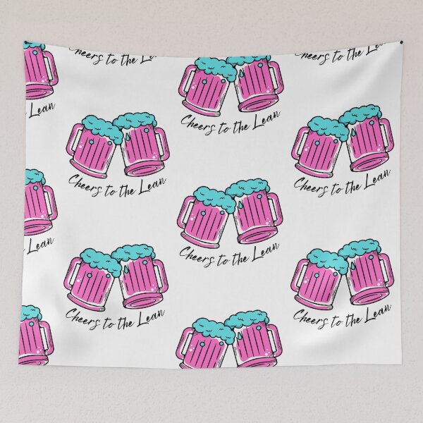 Item preview, Funny Rapper Design | Cheers to the Lean designed and sold by mkzmerch.