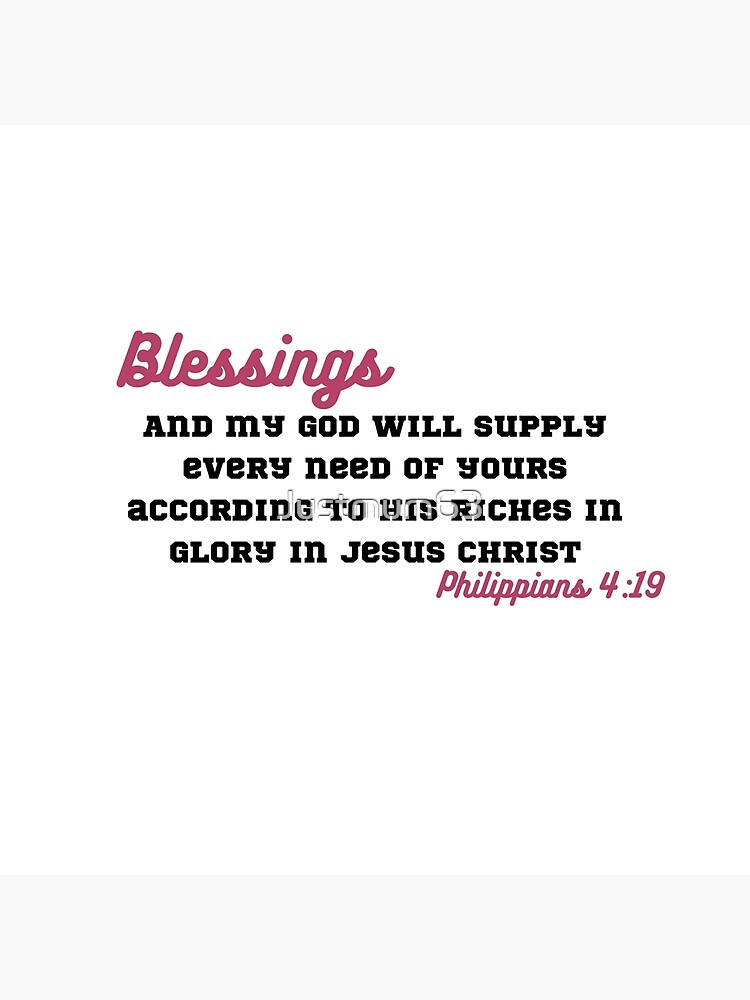 My God Will Supply Your Needs {Postcard} My God Will Supply Your Needs {Postcard}