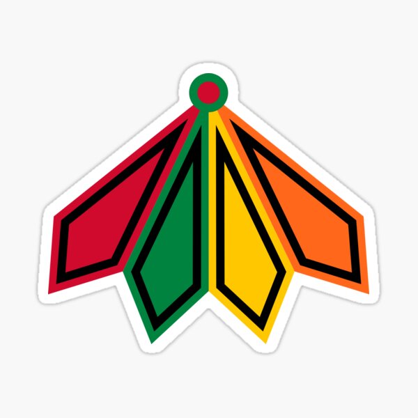 Vintage Dallas Blackhawks Hockey Decal Sticker Indian Head Logo