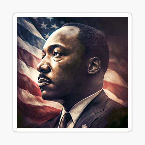 “Martin Luther King (MLK) " Sticker for Sale by hasith6max | Redbubble