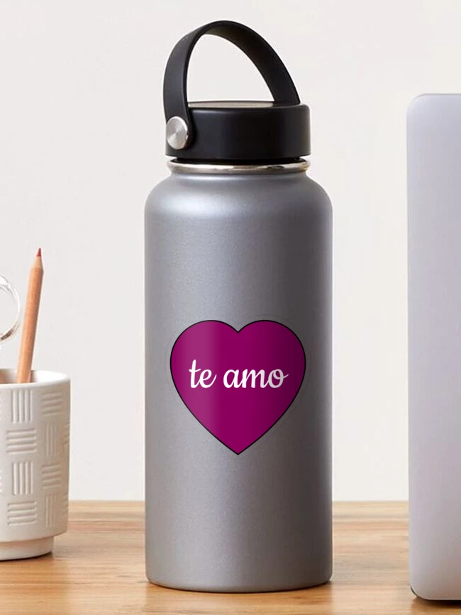 Te Amo Spanish I Love You Valentine Calligraphy - Te Amo - Sticker