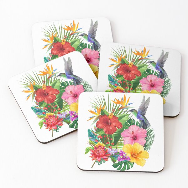 Item preview, Hummingbird - Tropical Flowers designed and sold by Rich Summers Art.