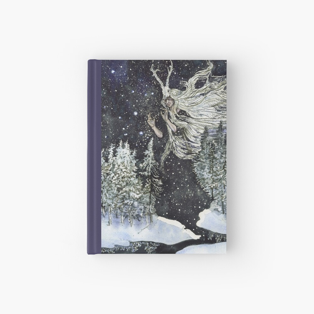 winter witch Hardcover Journal