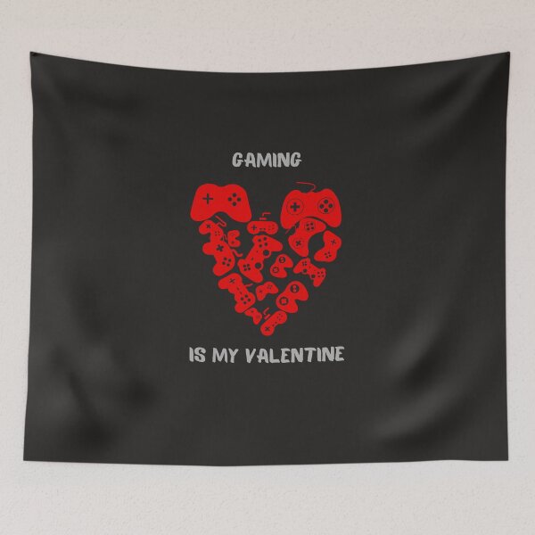 Item preview, Gaming is my valentine video game design  designed and sold by t1n3333.