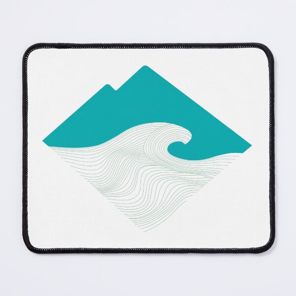 Item preview, Teal Mountain Wave designed and sold by CleverILY.
