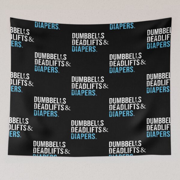 Item preview, Dumbbells Deadlifts Diapers Gym designed and sold by JosefCepak.
