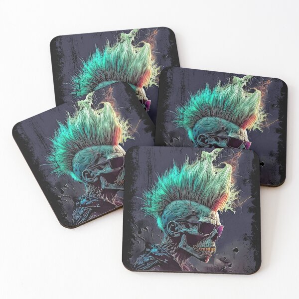 Item preview, Dark Horror Punk Zombie Skull designed and sold by drizzd.