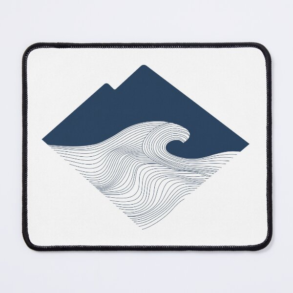 Item preview, Navy Mountain Wave designed and sold by CleverILY.