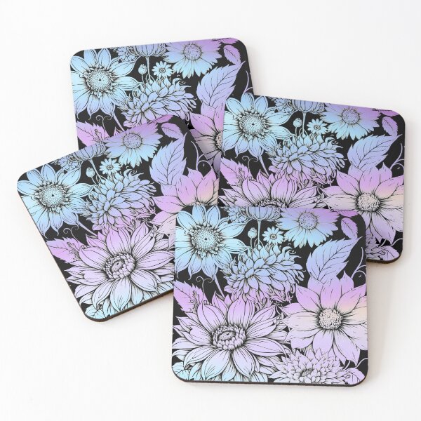 Item preview, Flower line art in color designed and sold by MersaultMax.