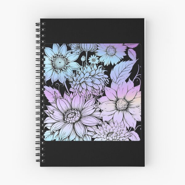 Item preview, Flower line art in color designed and sold by MersaultMax.