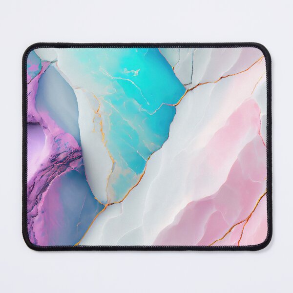 Item preview,  Gold pattern on marble texture in white, pink, turquoise and purple colors designed and sold by NadiiaSemyroz.