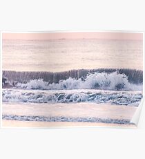 Sunrise waves Poster