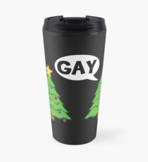 Homosexueller Weihnachtsbaum Lustiger Weihnachtsfeiertag Thermobecher
