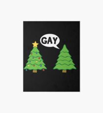 Lámina rígida Gay Christmas Tree Funny Xmas Holiday