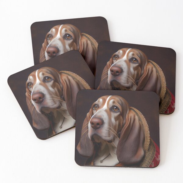 Item preview, Basset Hound Dog Breed Portrait  designed and sold by Nalaxation.